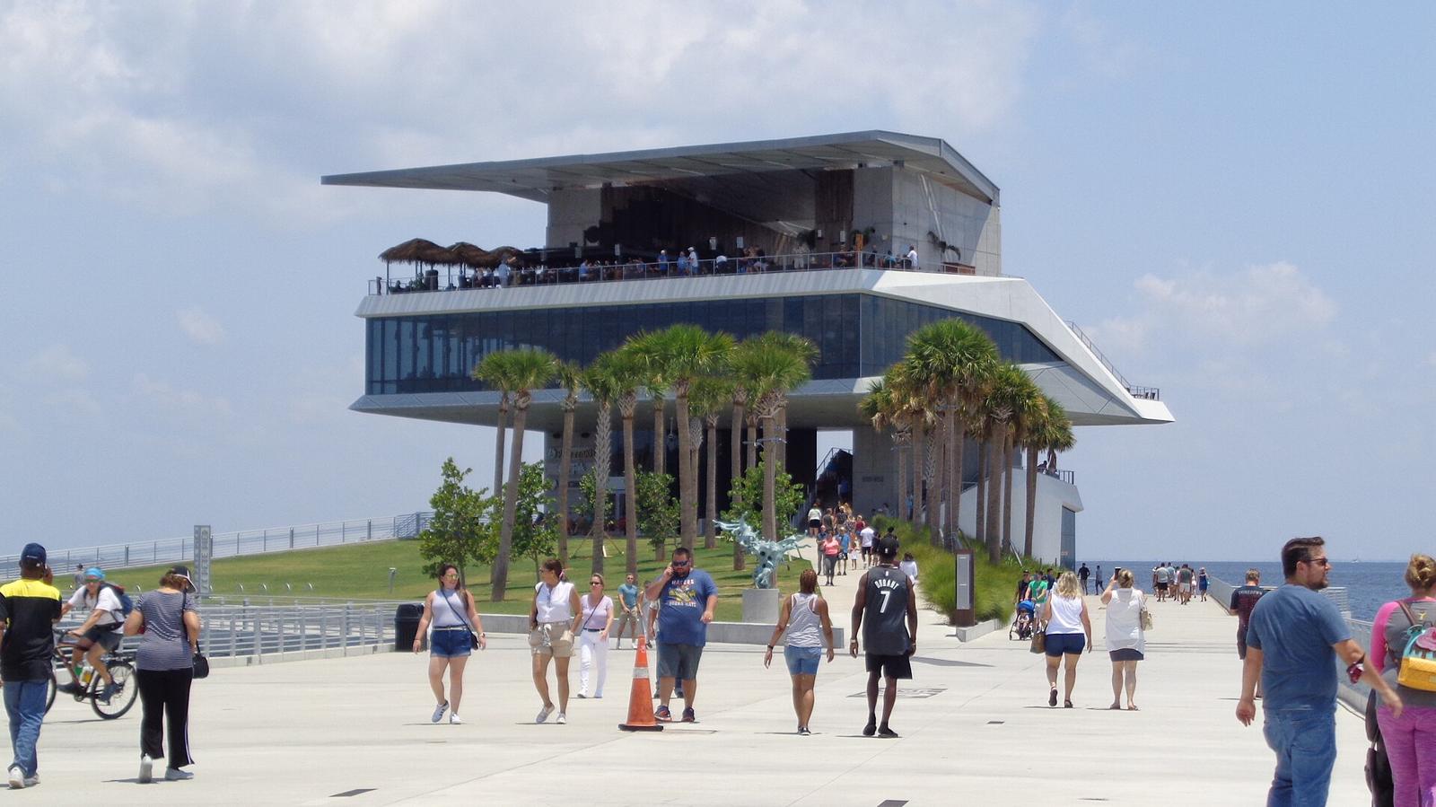 The St. Pete Pier stretching into Tampa Bay